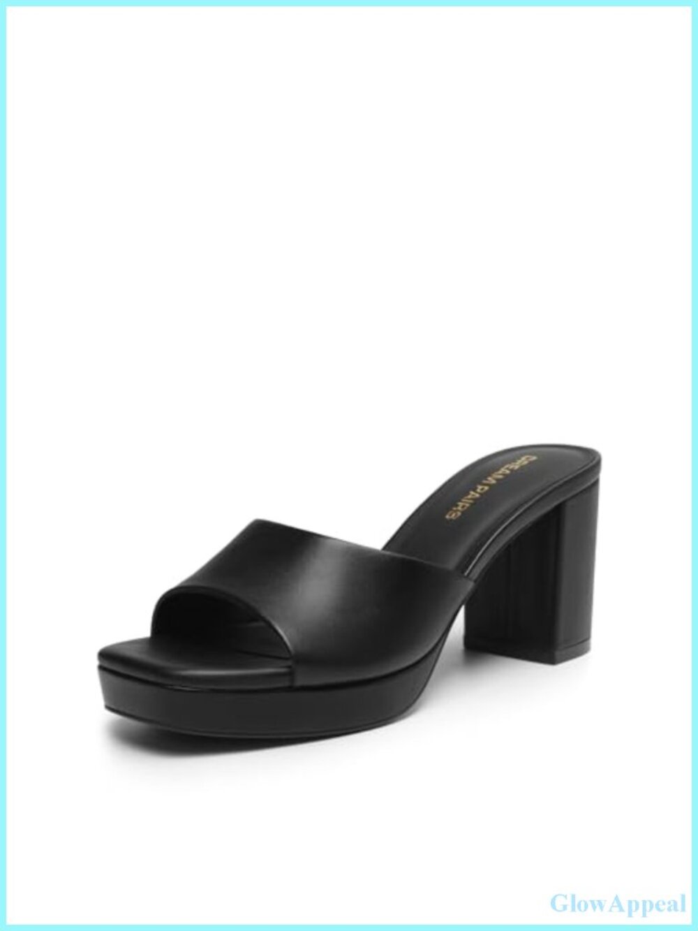 Women's Chunky Block Heel Mule Sandals Platform Square Toe Slip On Summer Party